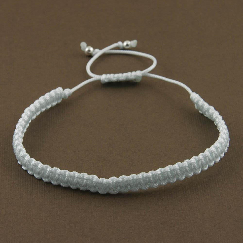 Fourseven Simply Charming Friendship Charmholder Bracelet in White B-73-SI-WH Base-Image