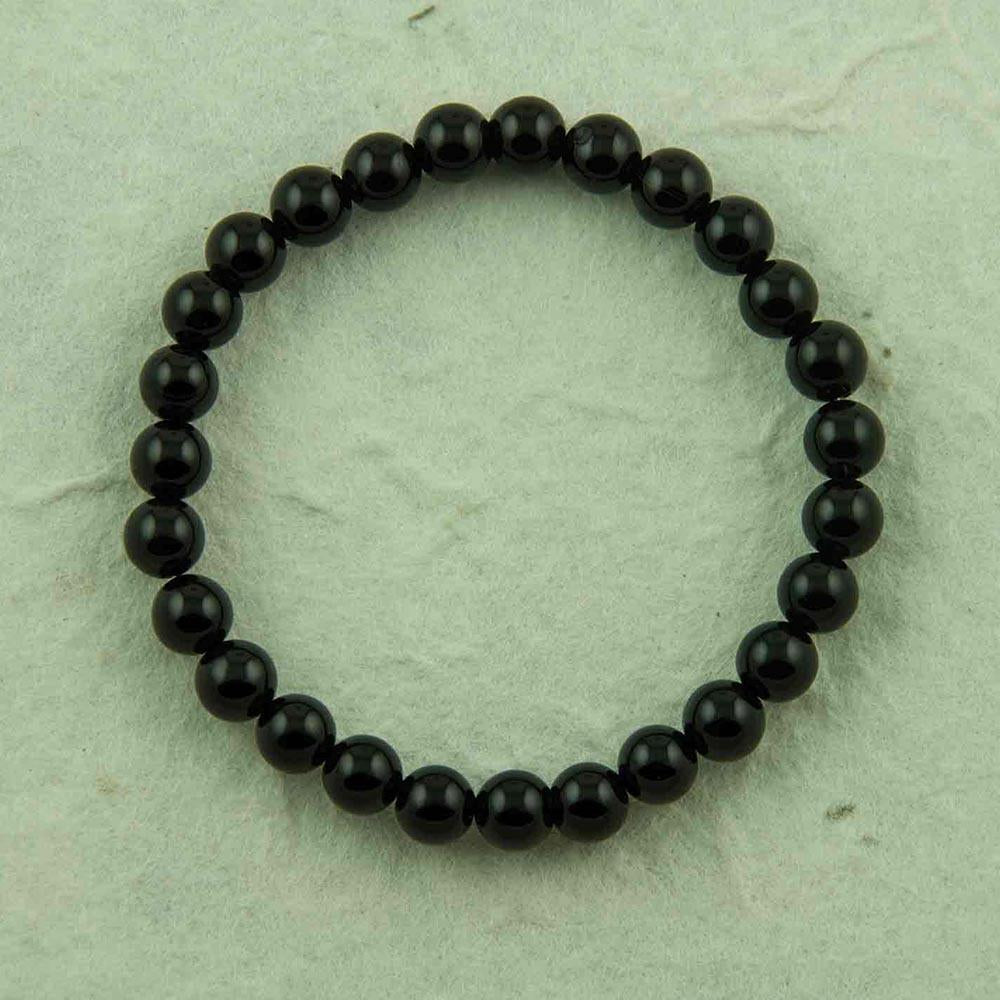 Fourseven Small Onyx Bead Bracelet in Black B-183-SI-BLA Base-Image