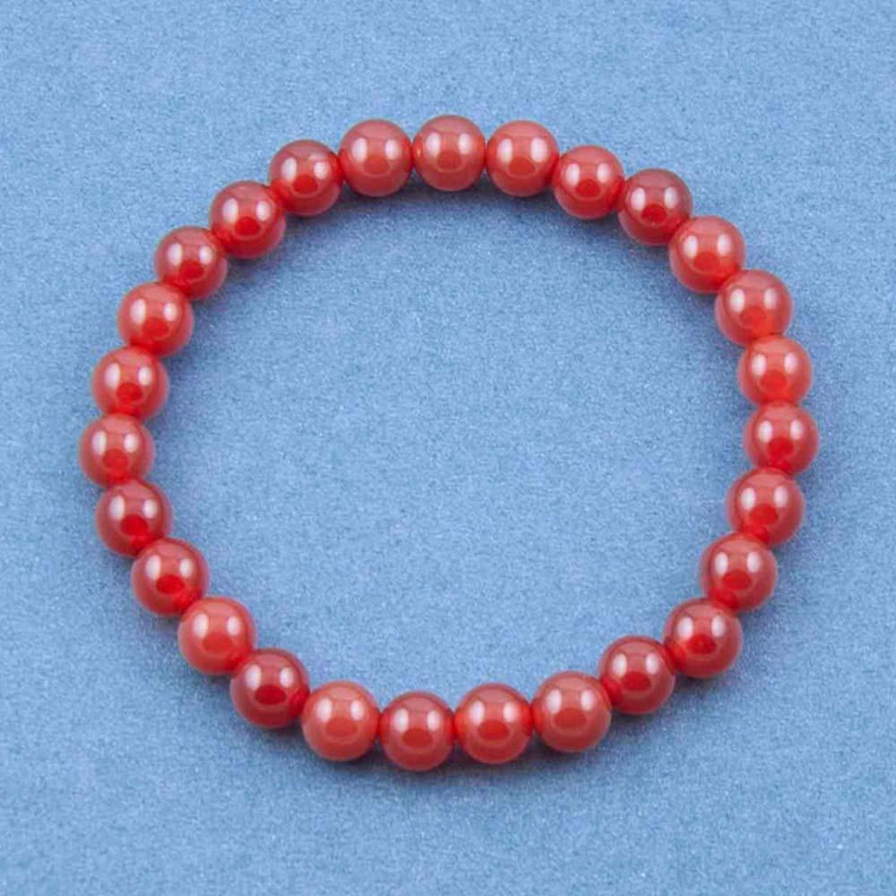 Fourseven Small Onyx Bead Bracelet in Rust B-183-SI-REDO Base-Image