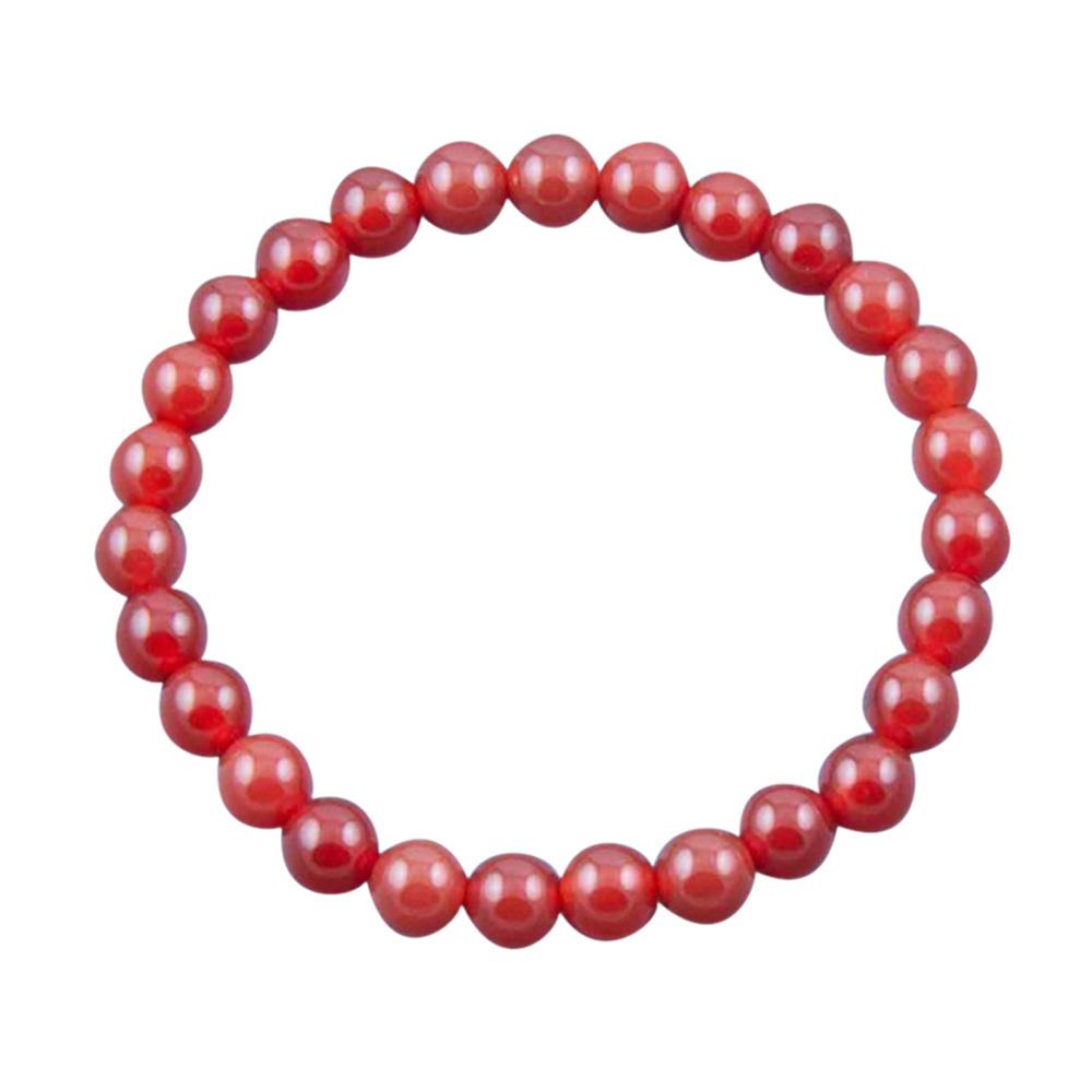Fourseven Small Onyx Bead Bracelet in Rust B-183-SI-REDO White-BG-Image