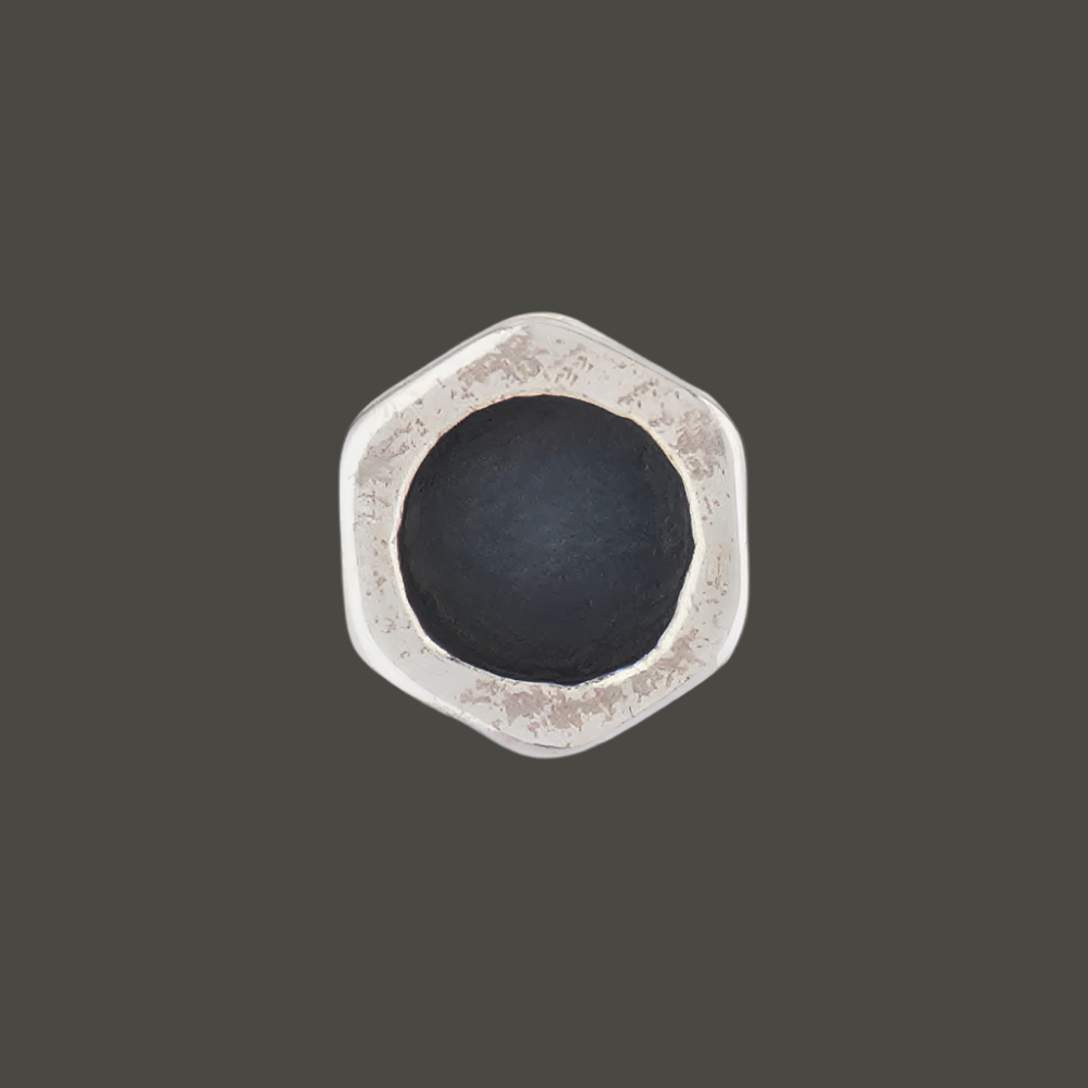 Hex Nut Silver Stud
