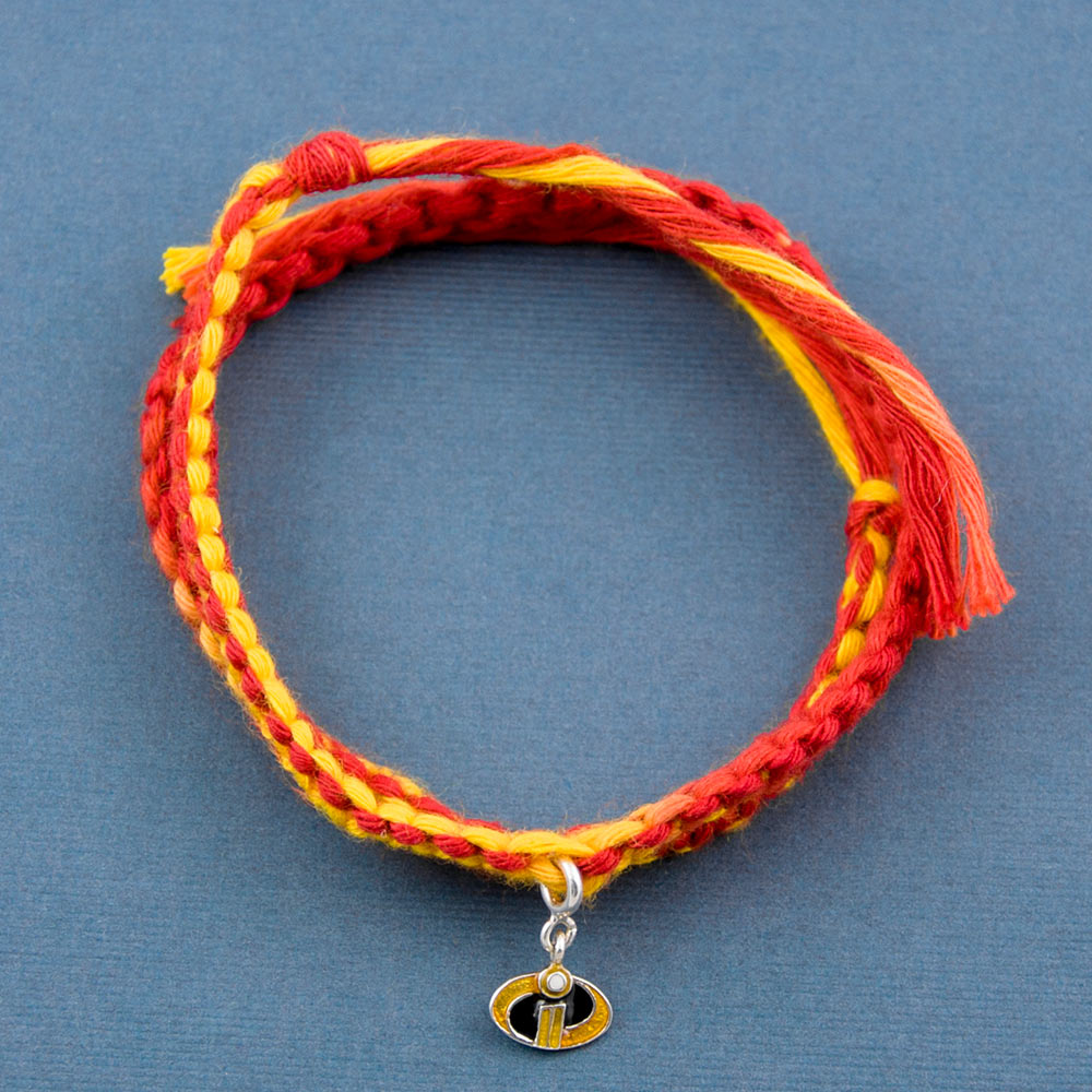 Incredible Silver Charm Moli Rakhi Bracelet