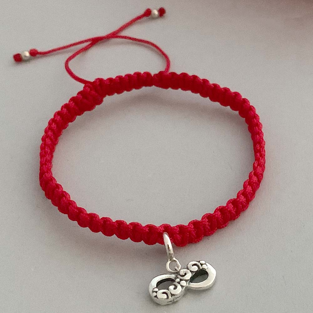 Infinity Silver Charm with Simply Charming Friendship Charmholder Bracelet