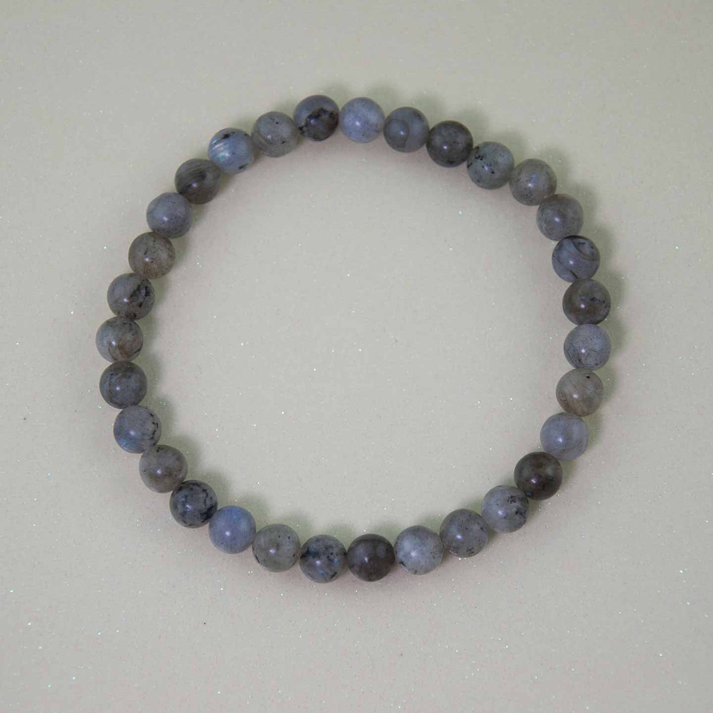 Labradorite Elastic Bead Bracelet