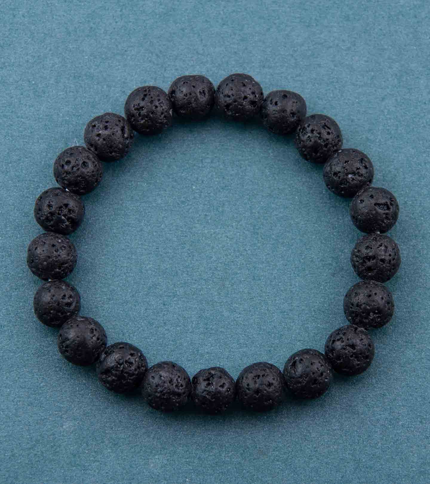 Lava Elastic Bead Bracelet