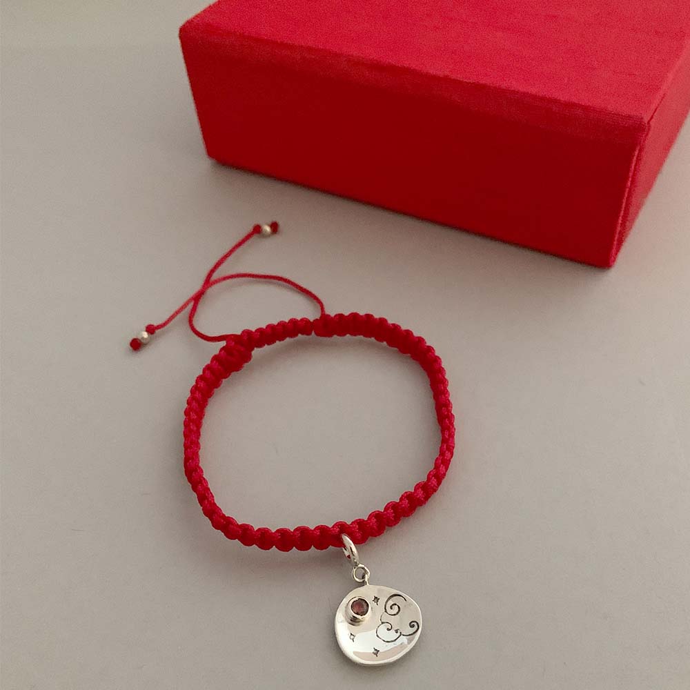 I Love You to the Moon and Back Silver Charm with Friendship Charmholder Bracelet