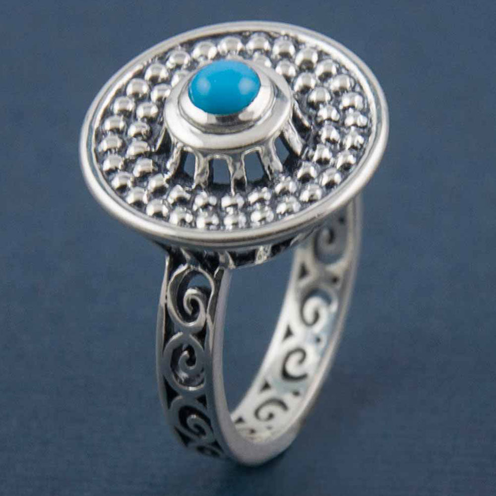Rawa Orbit Silver Ring In Turquoise-14