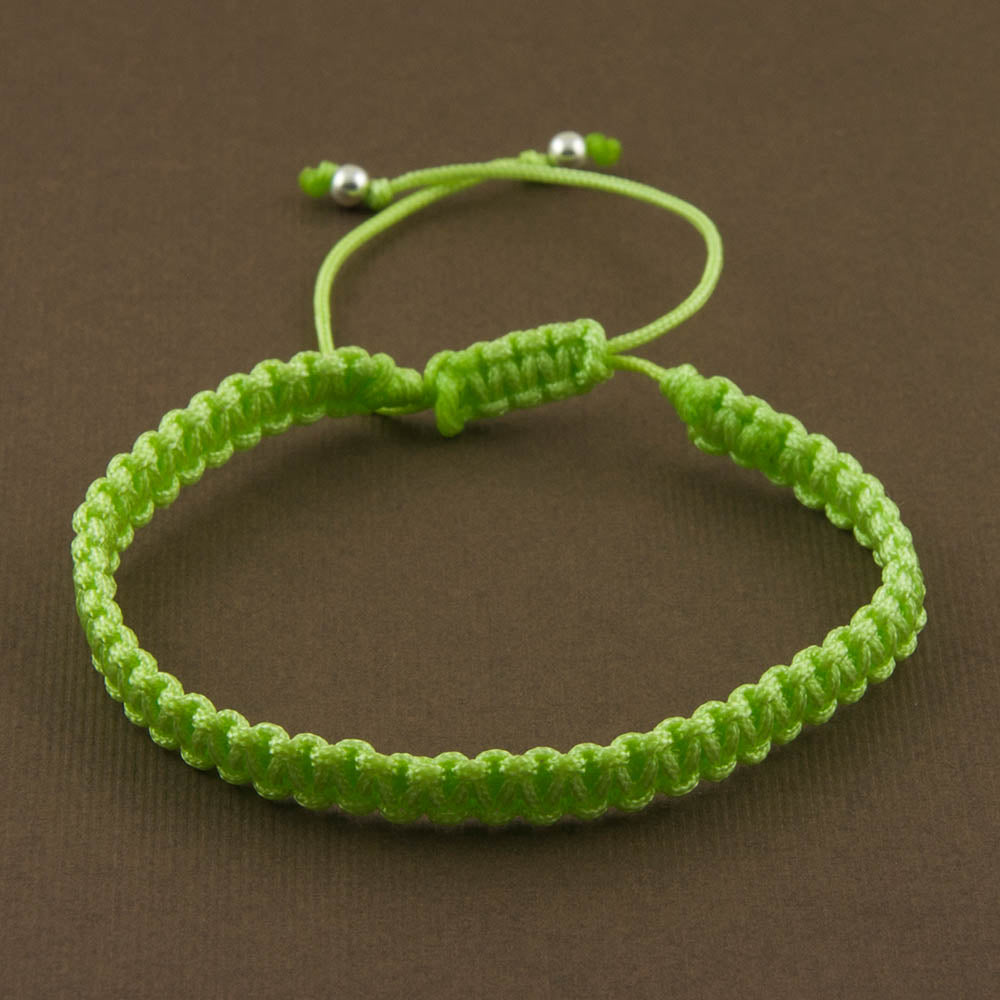 Good Luck Clover Silver Charm with Simply Charming Friendship Charmholder Bracelet