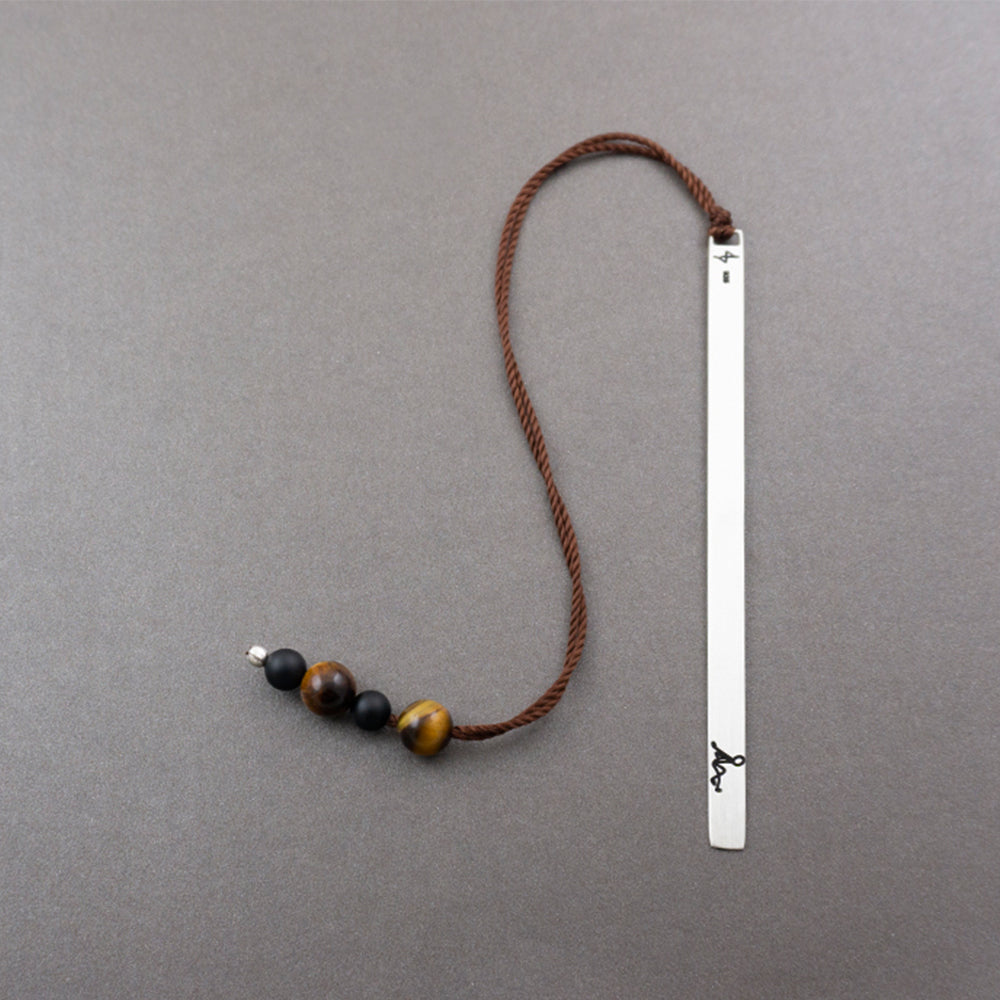 Sits and Thinks Silver Bookmark
