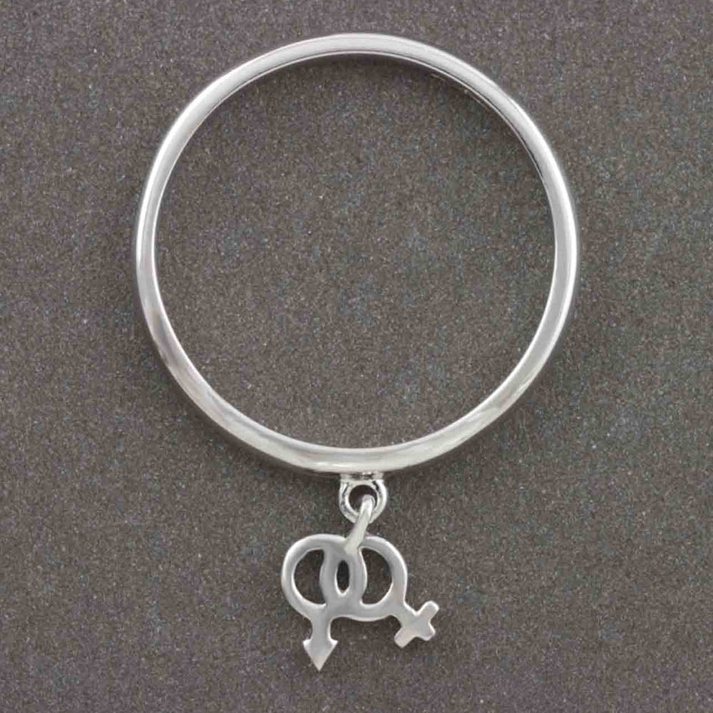 Spectrum Silver Charm Ring - BG