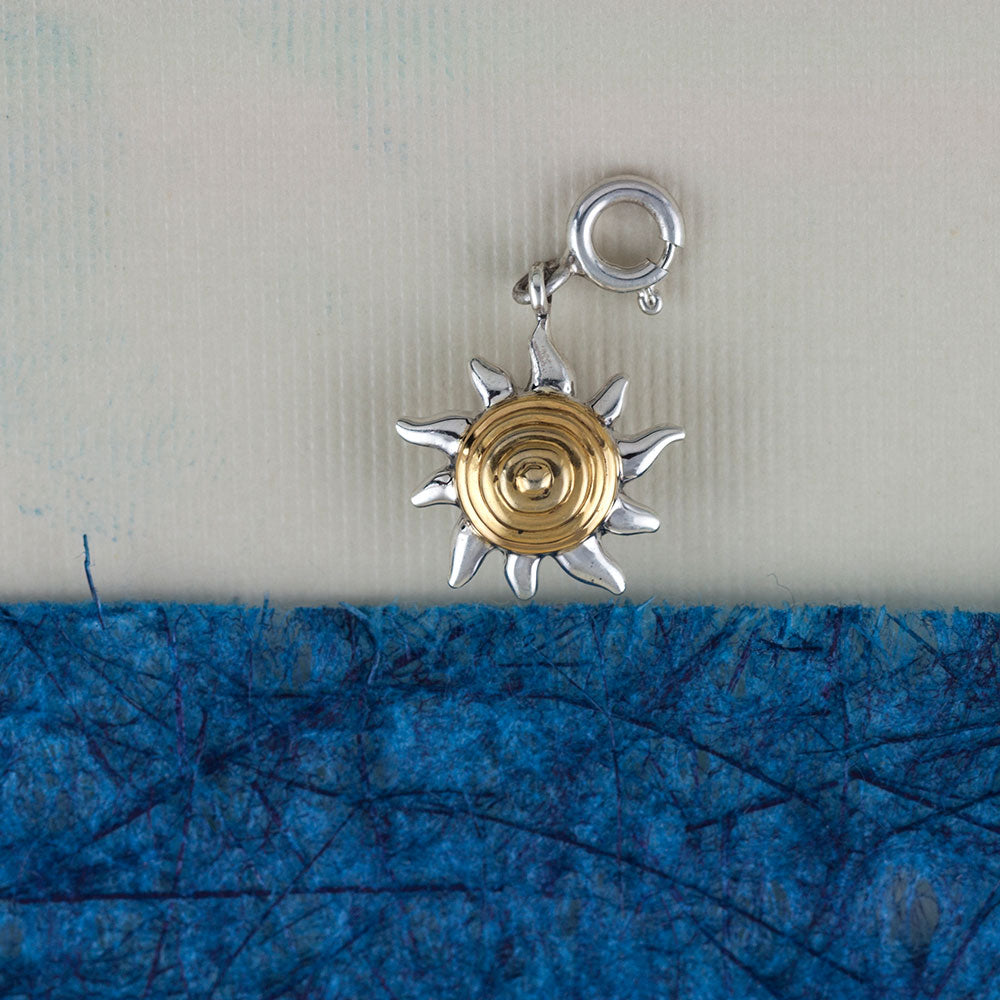 Sunshine Silver Charm