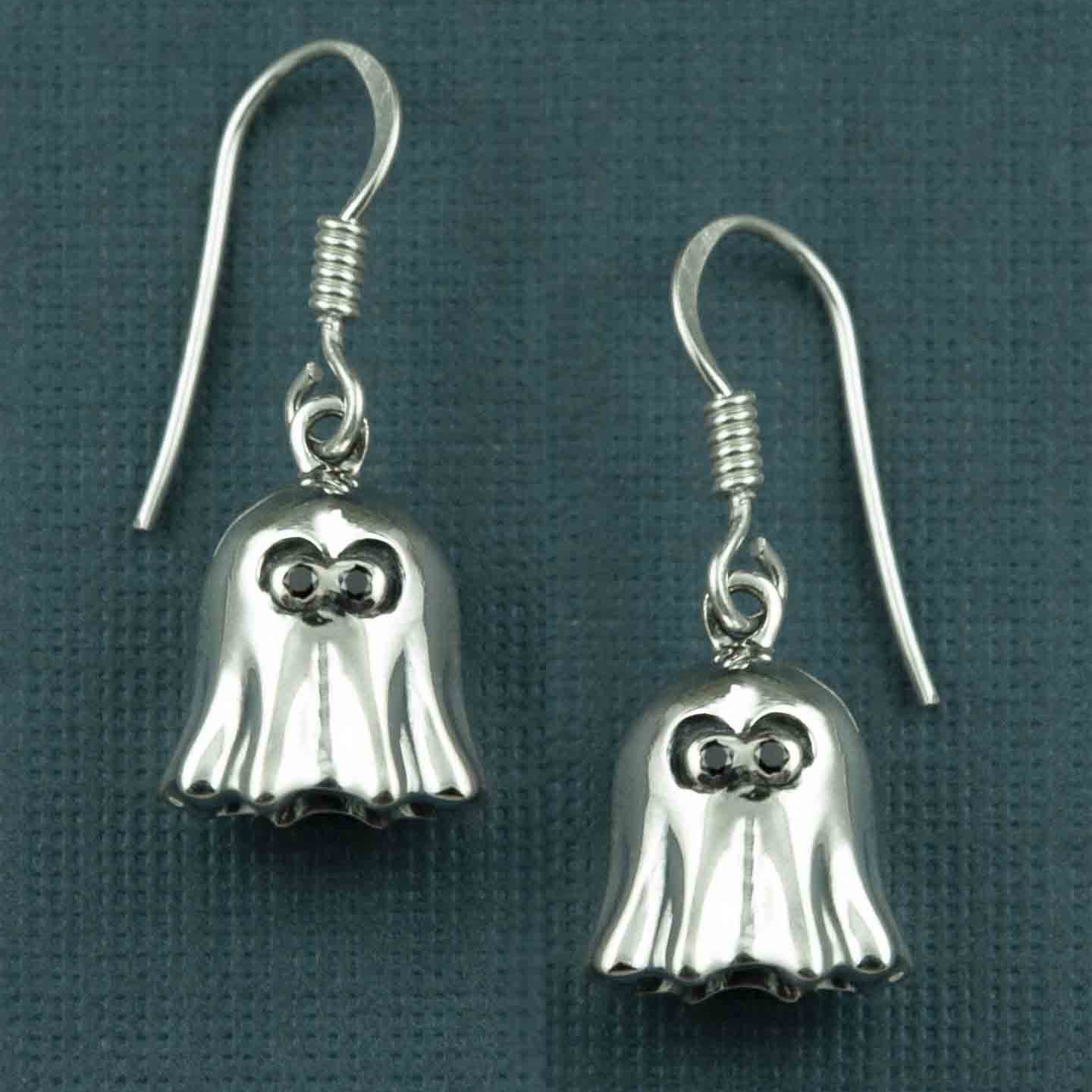 Boo! Dangler Silver Earrings