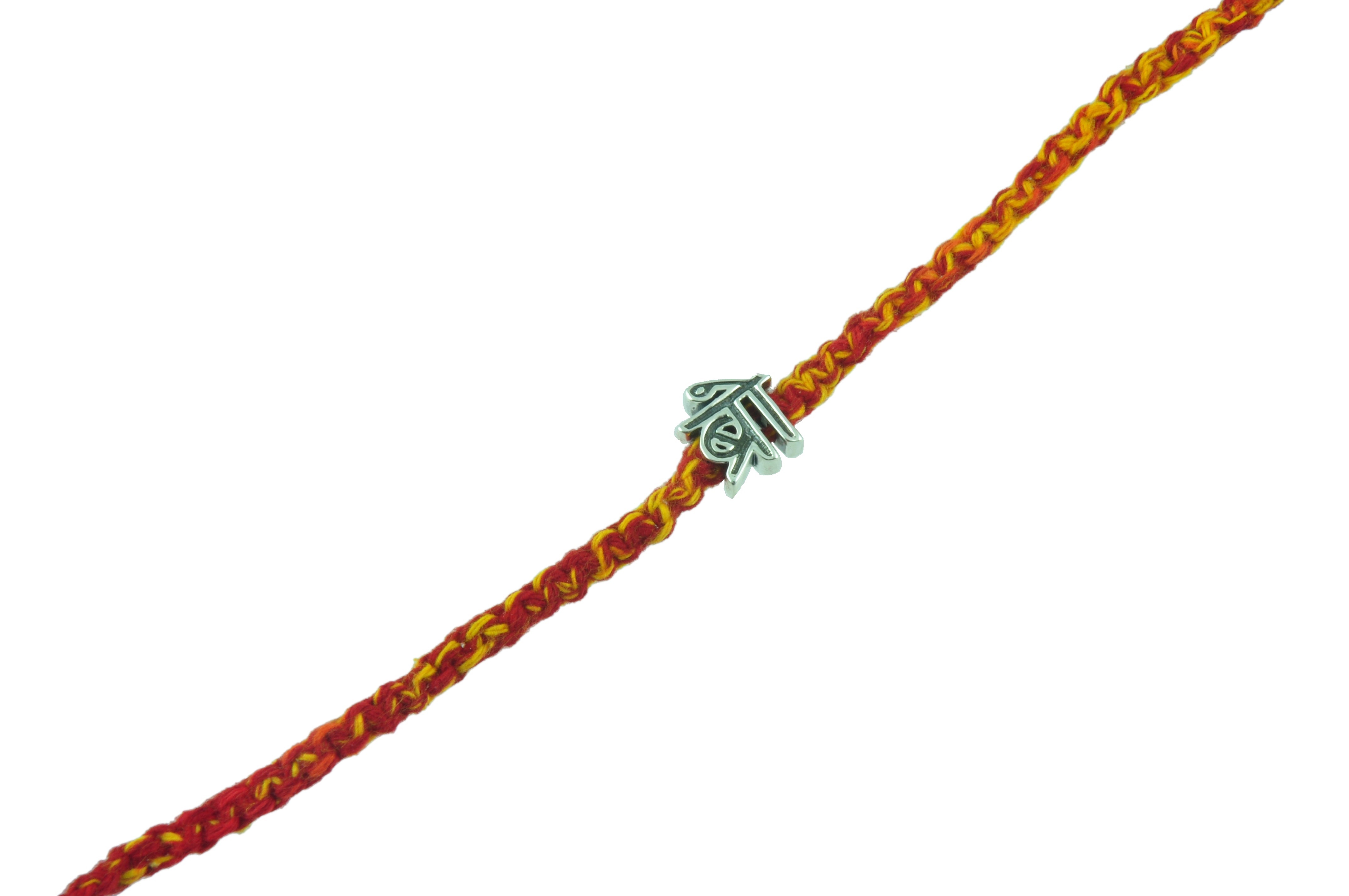 My ब्रो Bro Silver Pendant Wrap Moli Rakhi Bracelet
