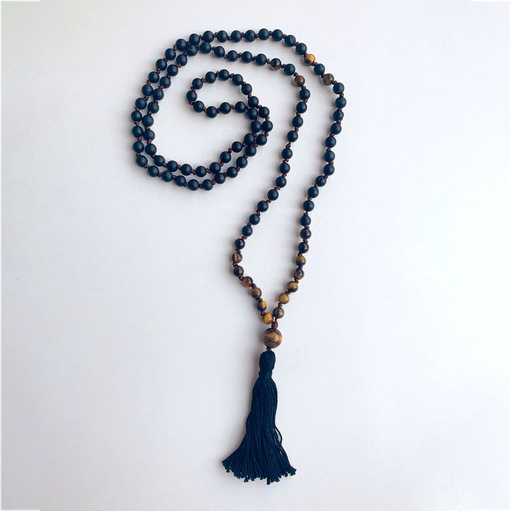 Courage & Confidence Semi-Precious 108 Bead Japa Mala