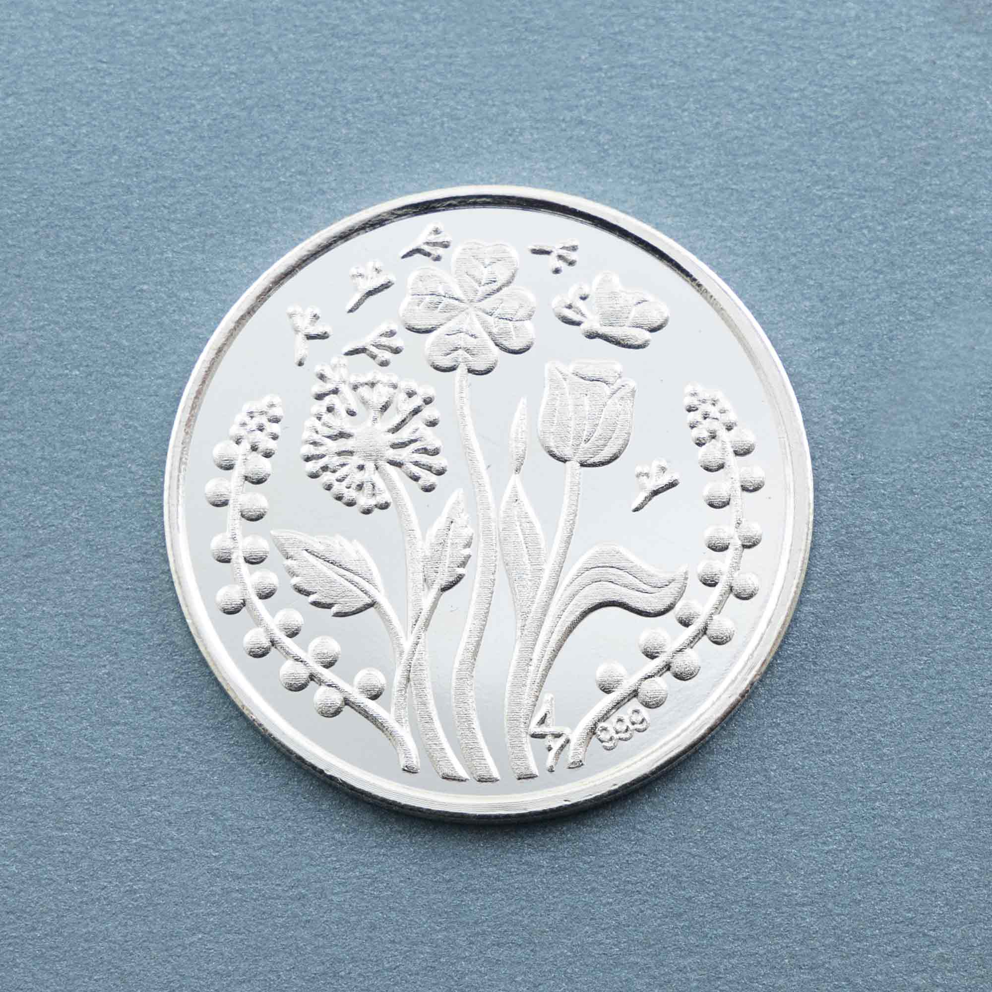 Wishes and Blessings Personalisable Pure 999 Silver Coin-10 Gram