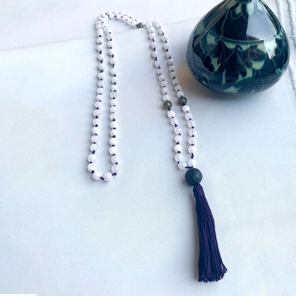 Overcome & Transform Semi-Precious 108 Bead Japa Mala