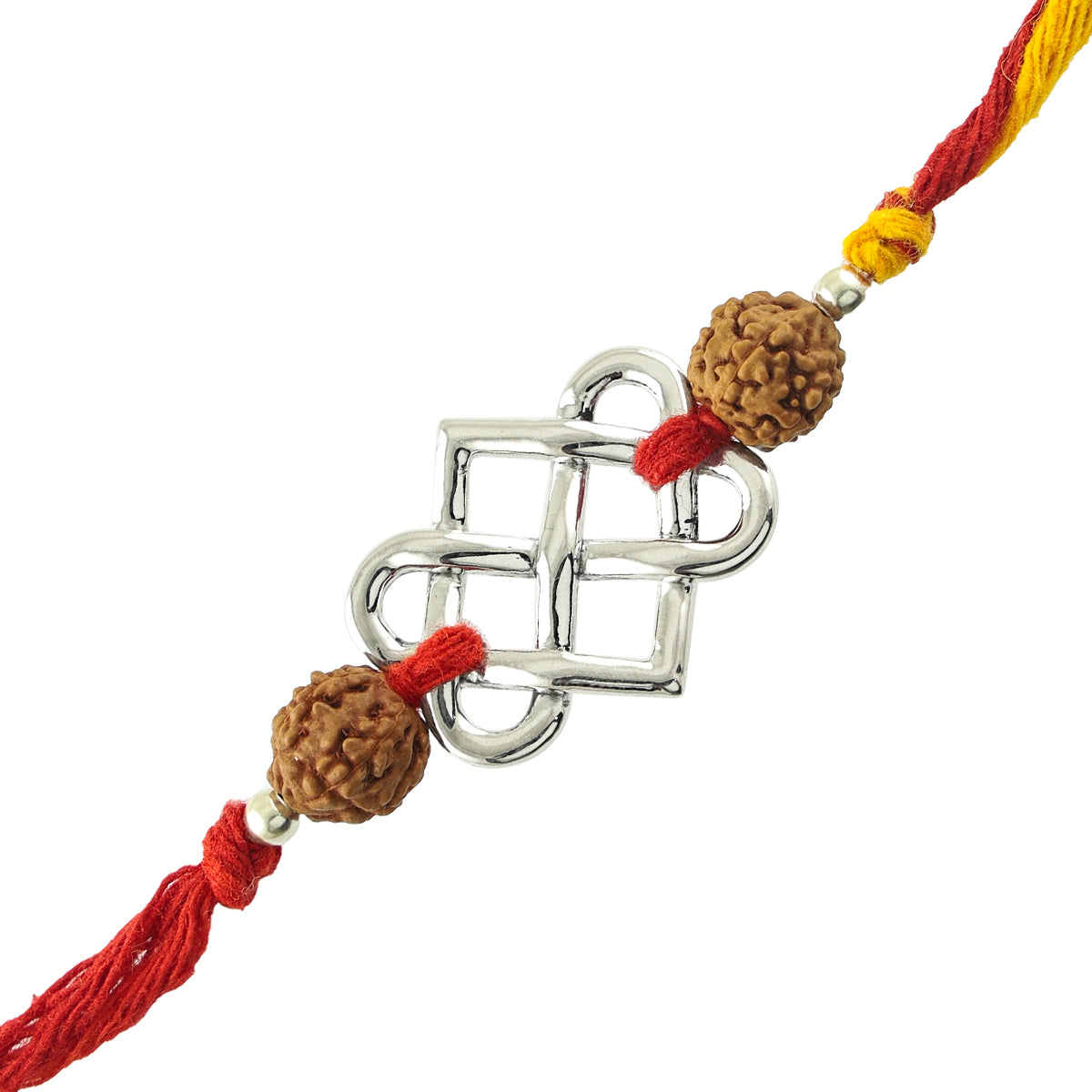 Eternal Connection Silver Pendant Moli Rakhi Bracelet