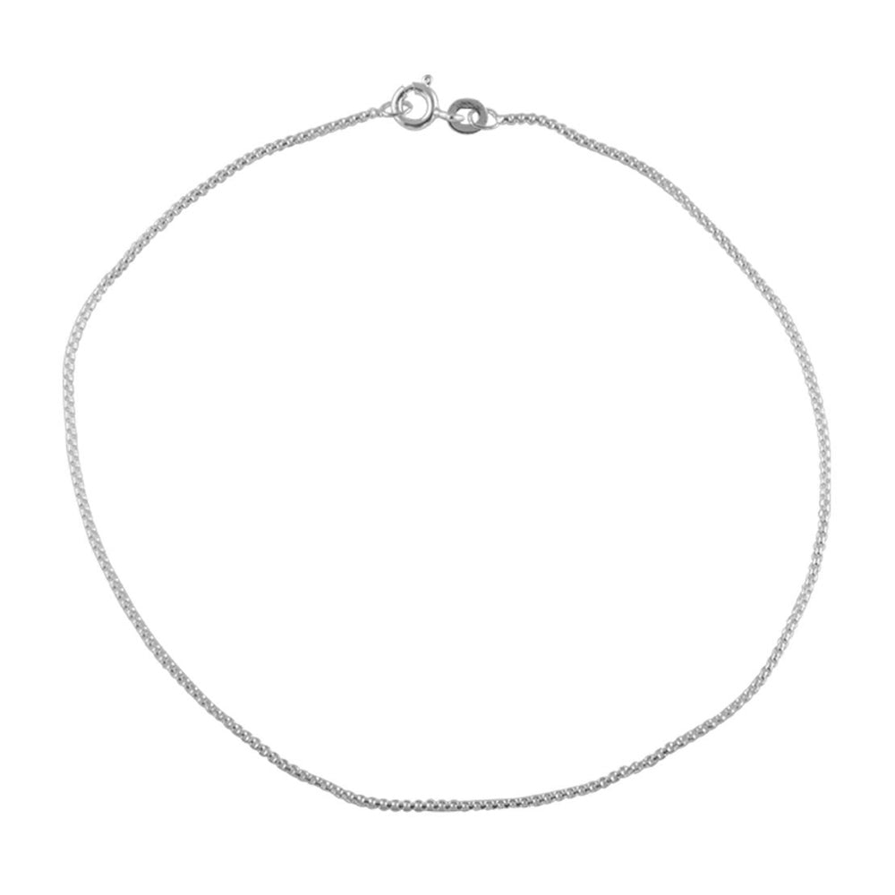 Simplicity Chain Silver Anklet