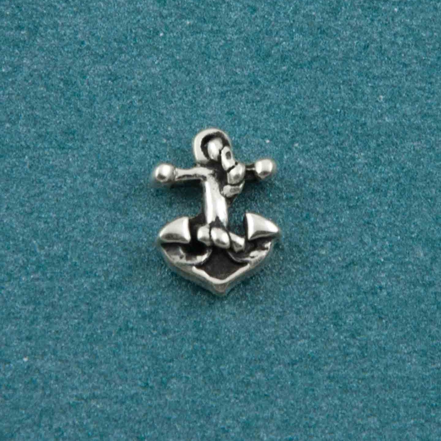 Anchors Away Silver Ear Stud