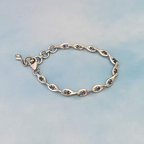 Ward Off Evil Silver Link Baby Bracelet