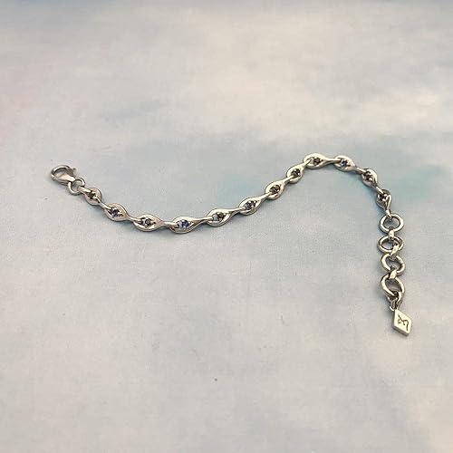 Ward Off Evil Silver Link Baby Bracelet