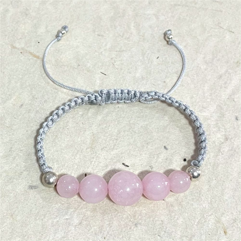 Love Unconditionally Adjustable Bracelet in Rose Quartz