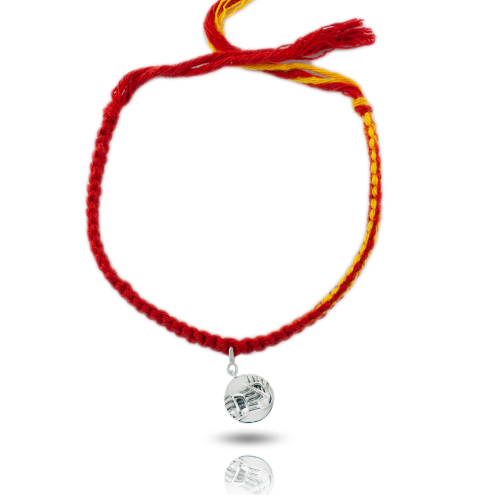 Sound of Music Silver Charm Moli Rakhi Bracelet