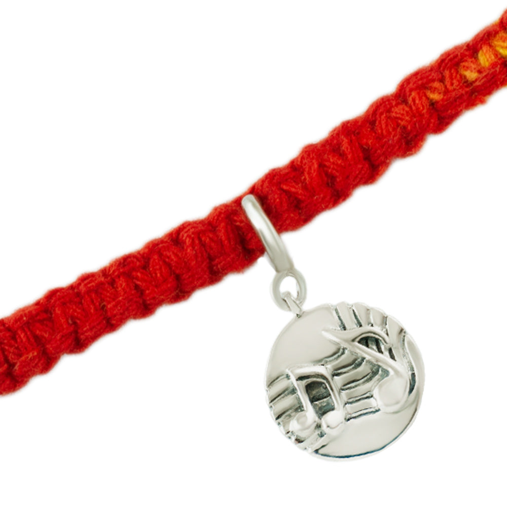 Sound of Music Silver Charm Moli Rakhi Bracelet