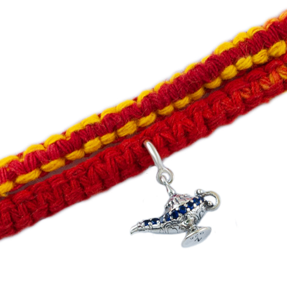 Royal Genie Lamp Silver Charm Moli Rakhi Bracelet