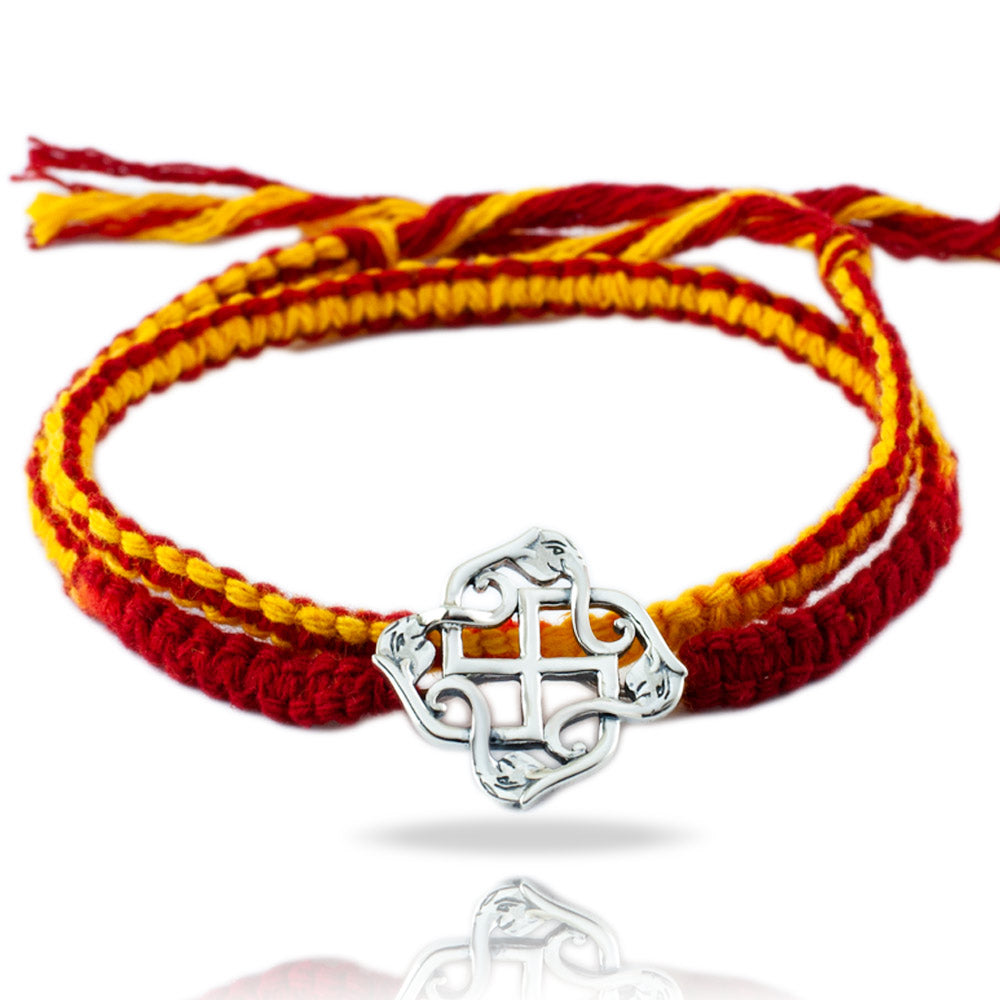 Svasti Ganesha Silver Pendant Moli Rakhi Bracelet