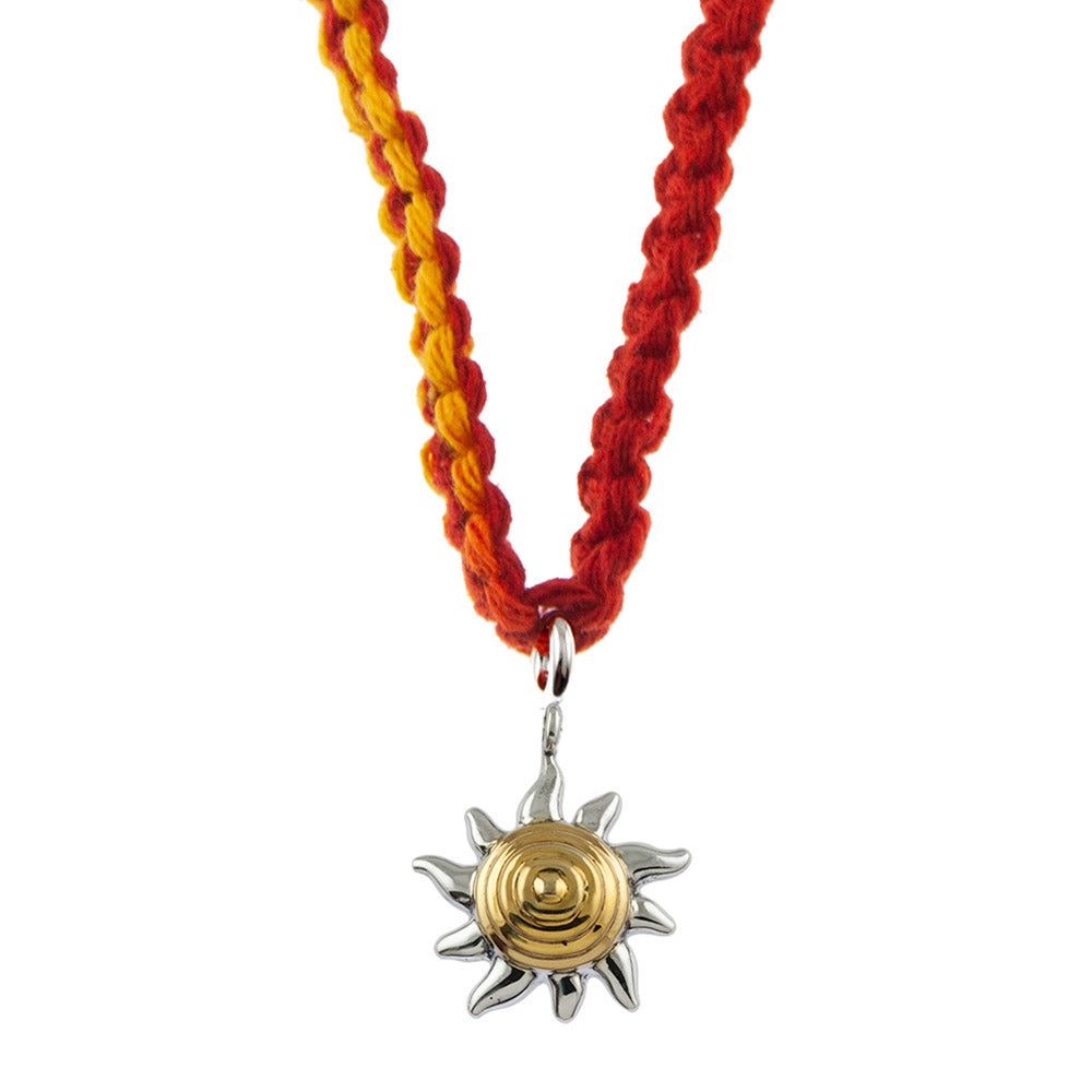 Sunshine Silver Charm Lumba Rakhi Bracelet