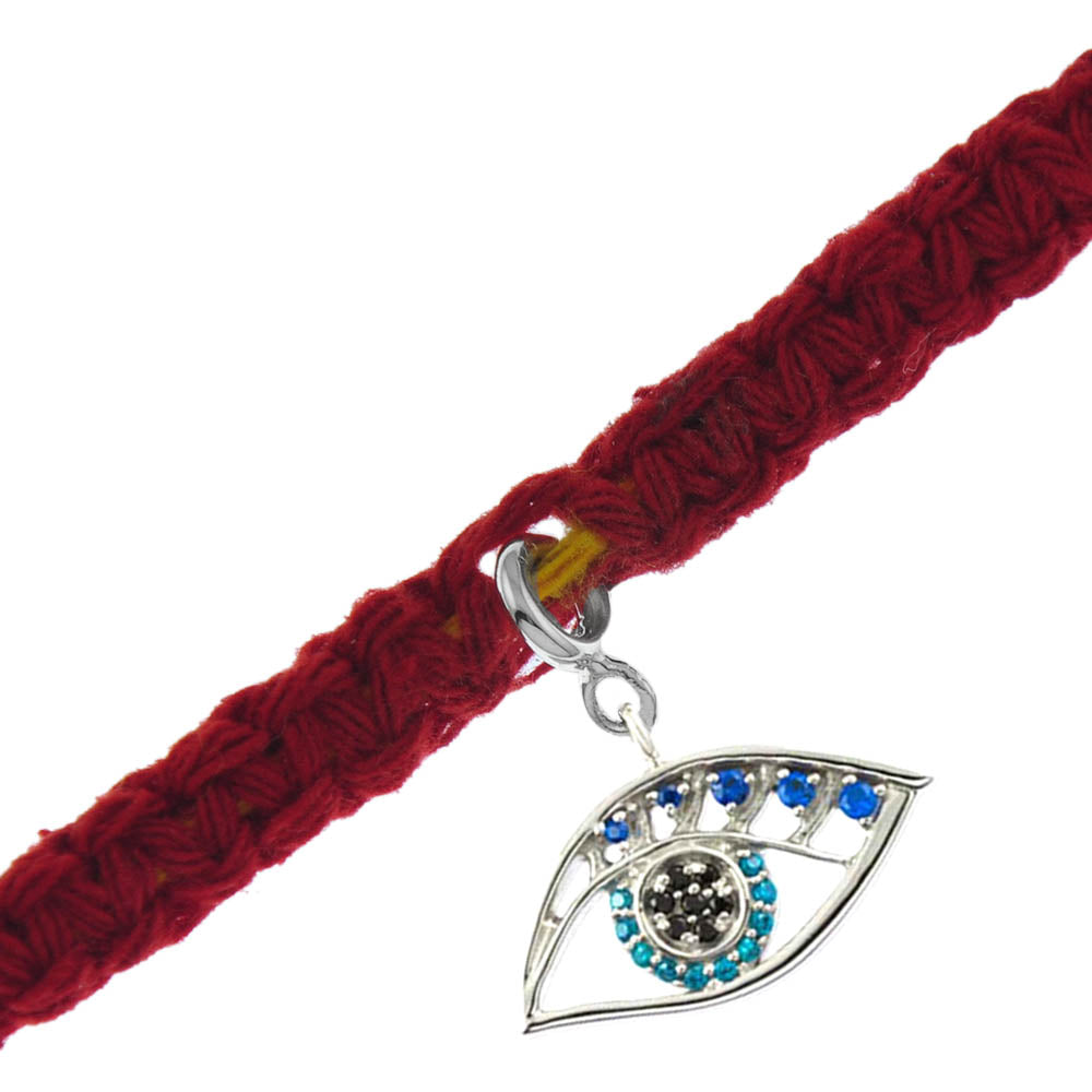 See No Evil Silver Charm Moli Rakhi Bracelet