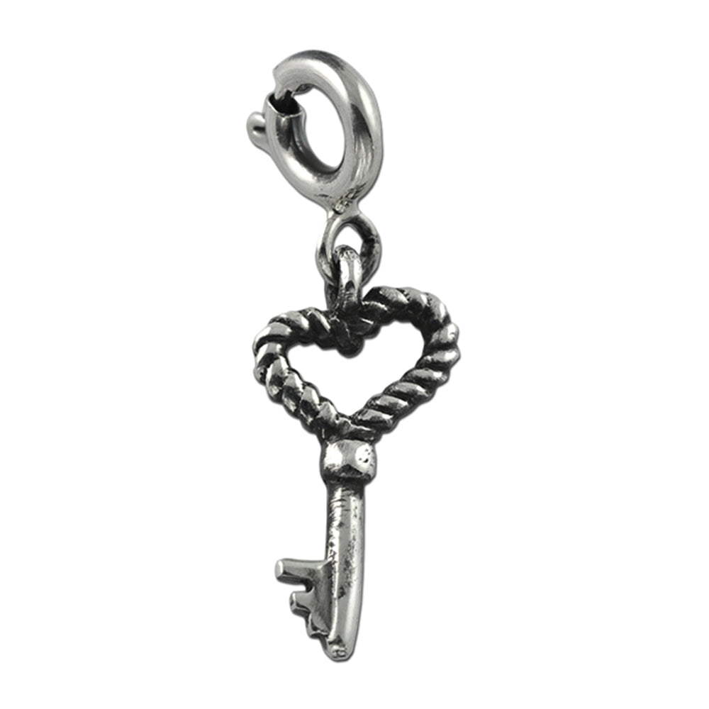 Key to My Heart Silver Charm