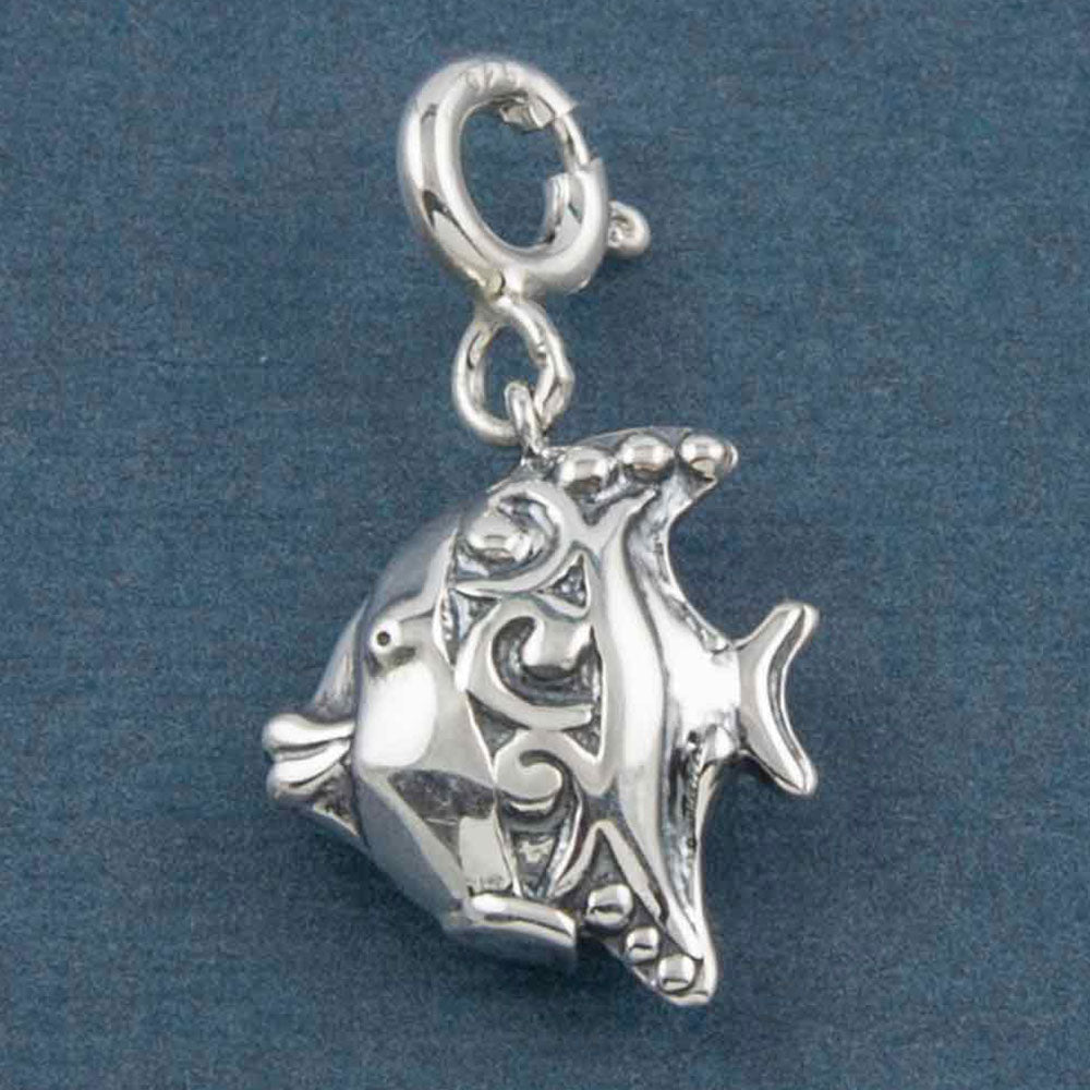 Just Keep Swimming Fish Silver Charm