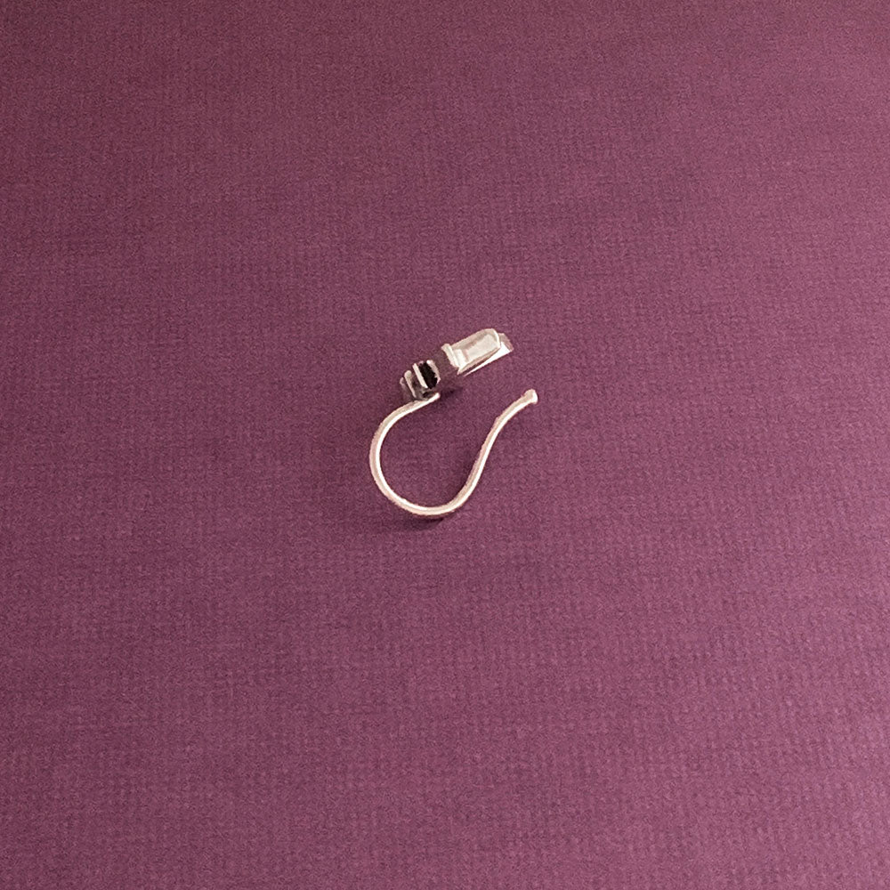 Cannabis Leaf Clip-on Silver Nose Pin