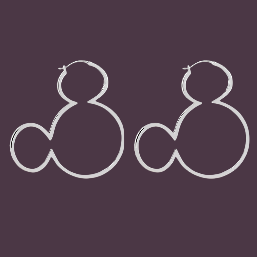 Silver Rawa Statement Hoop Earrings