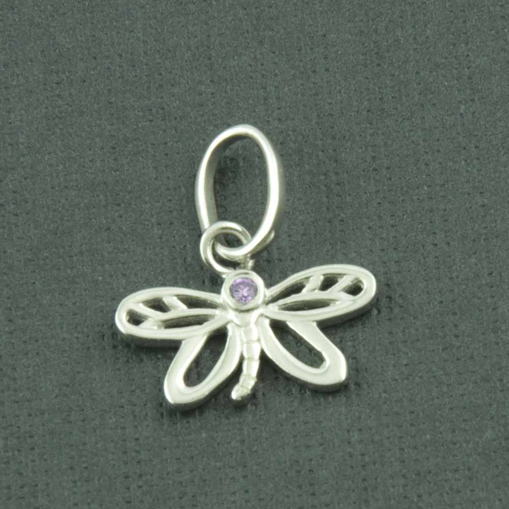 Dreamy Dragonfly Silver Pendant