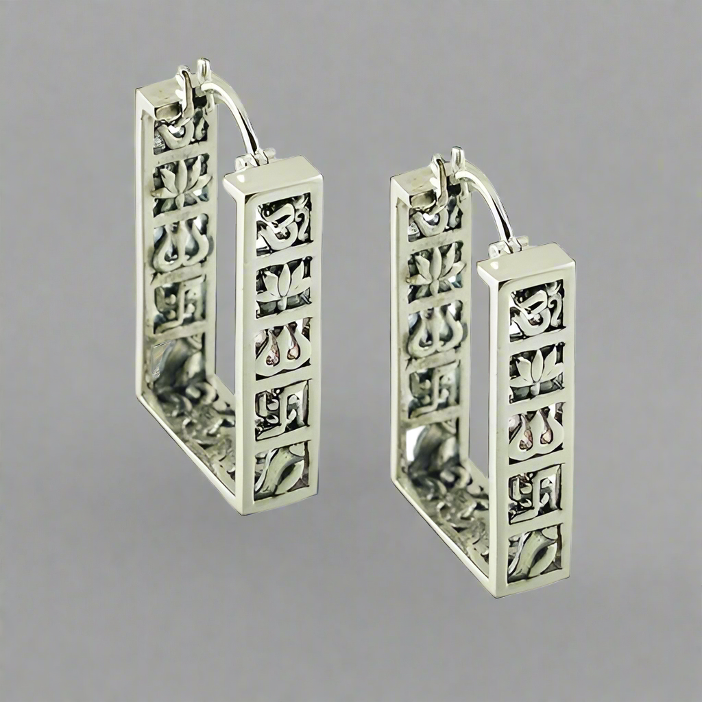 Five Blessings Silver Baali Earrings