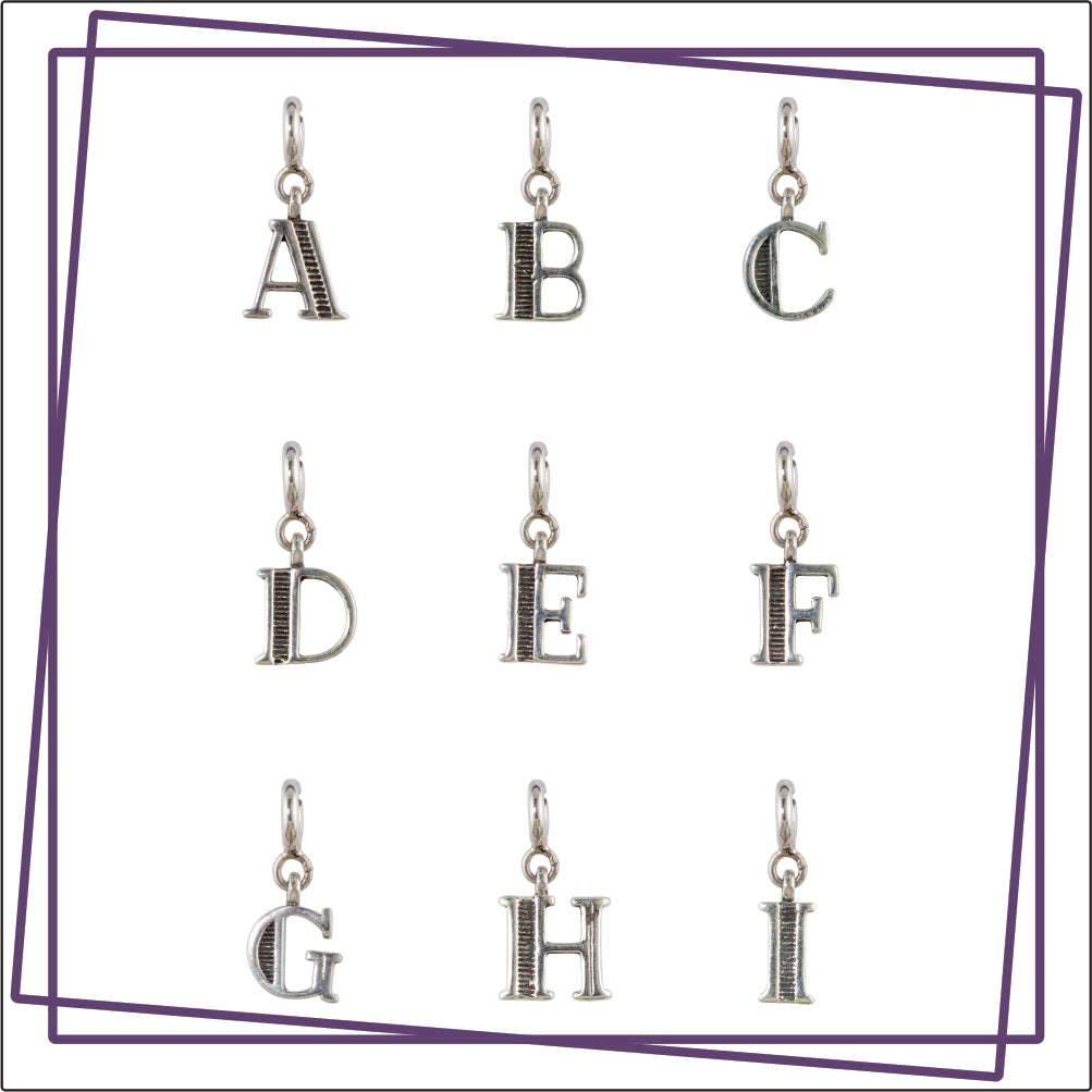 Choose Your English Alphabet Silver Charm