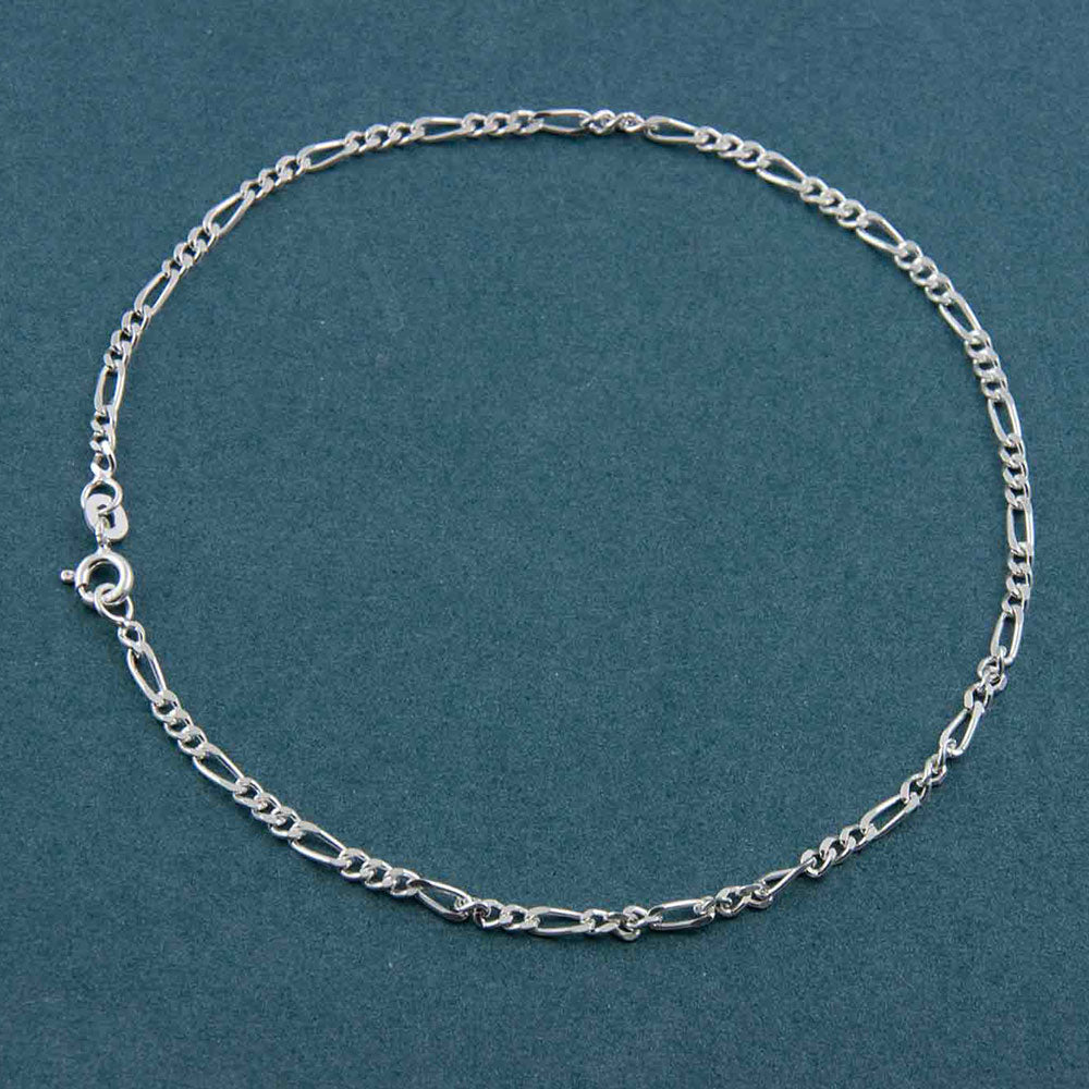 Figaro Link Silver Bracelet