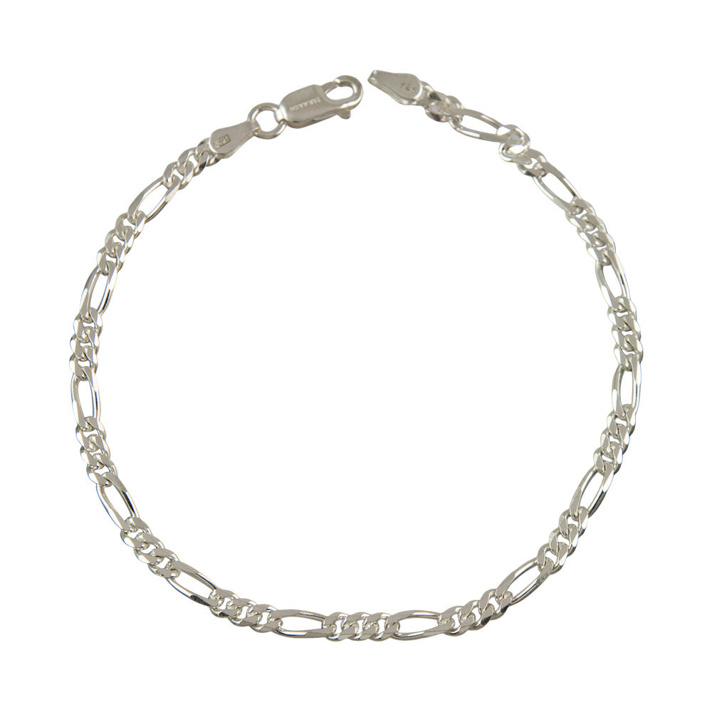 Figaro Link Silver Bracelet