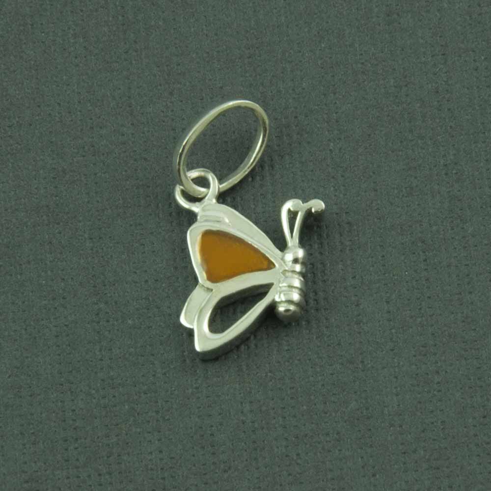 Flutterby Butterfly Silver Pendant