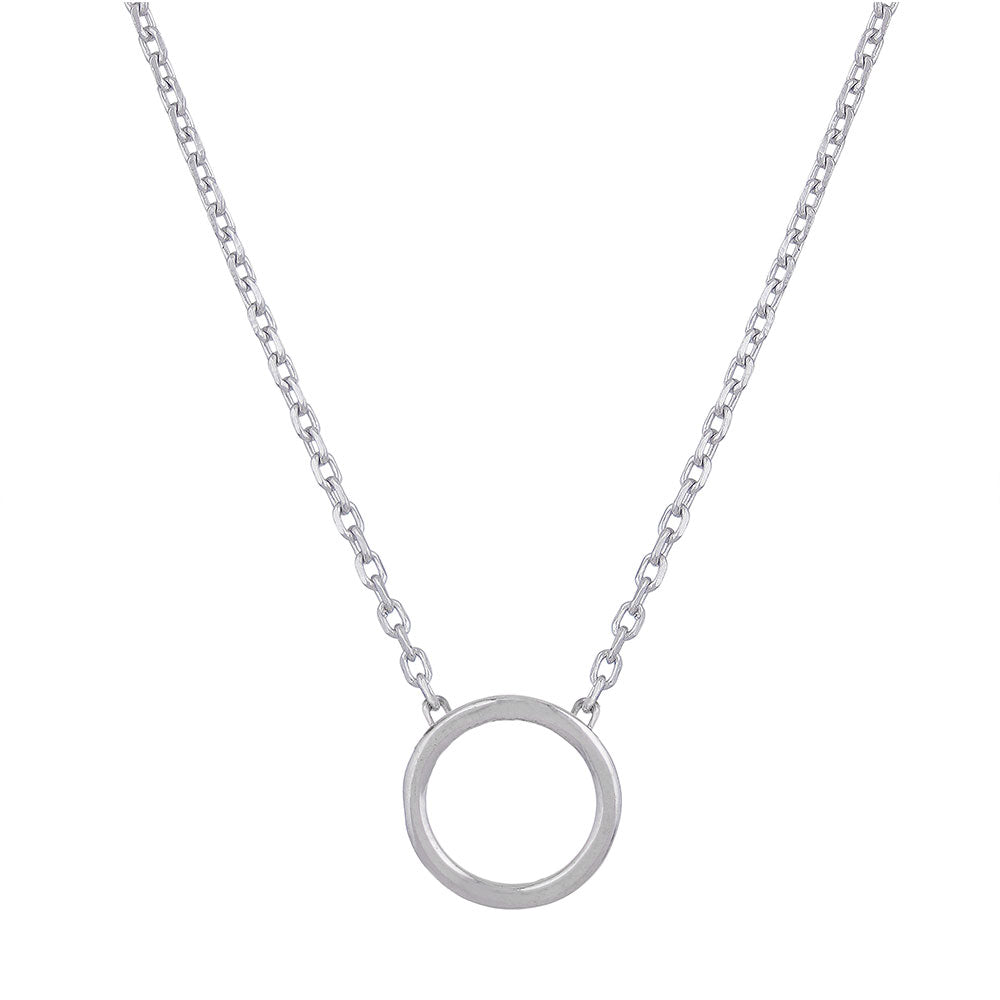 Eternally Charming Silver Charmholder Necklace