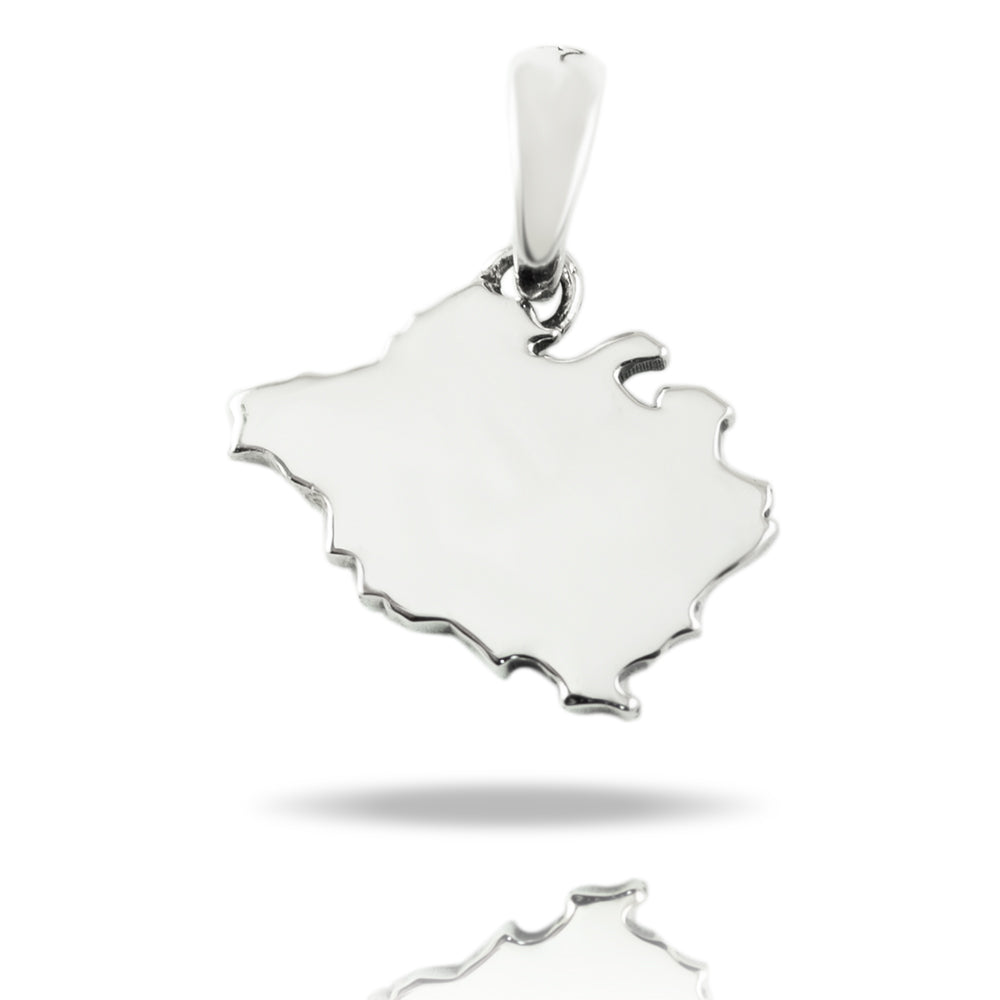 My Chandigarh State Silver Pendant