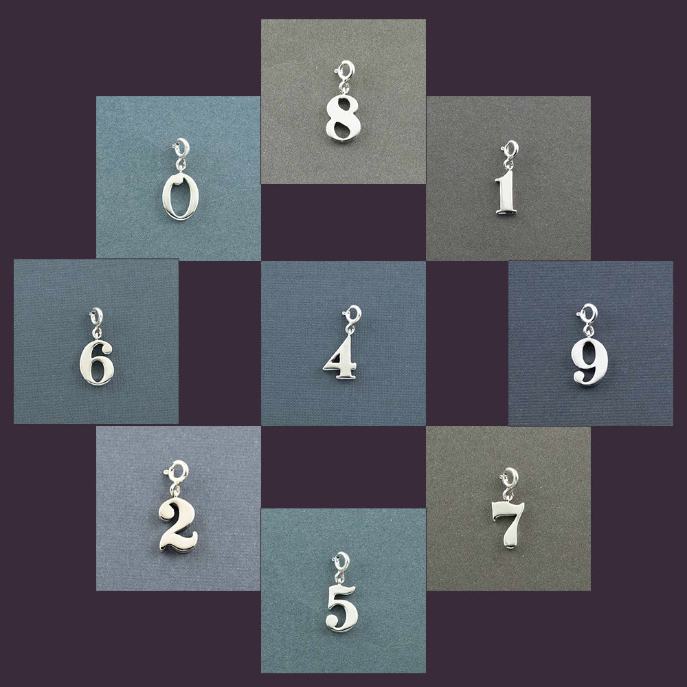 Choose Your Lucky Number Silver Charm