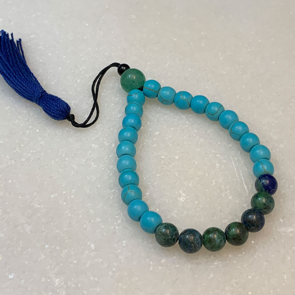 Wisdom Within Semi-Precious Japa Bracelet