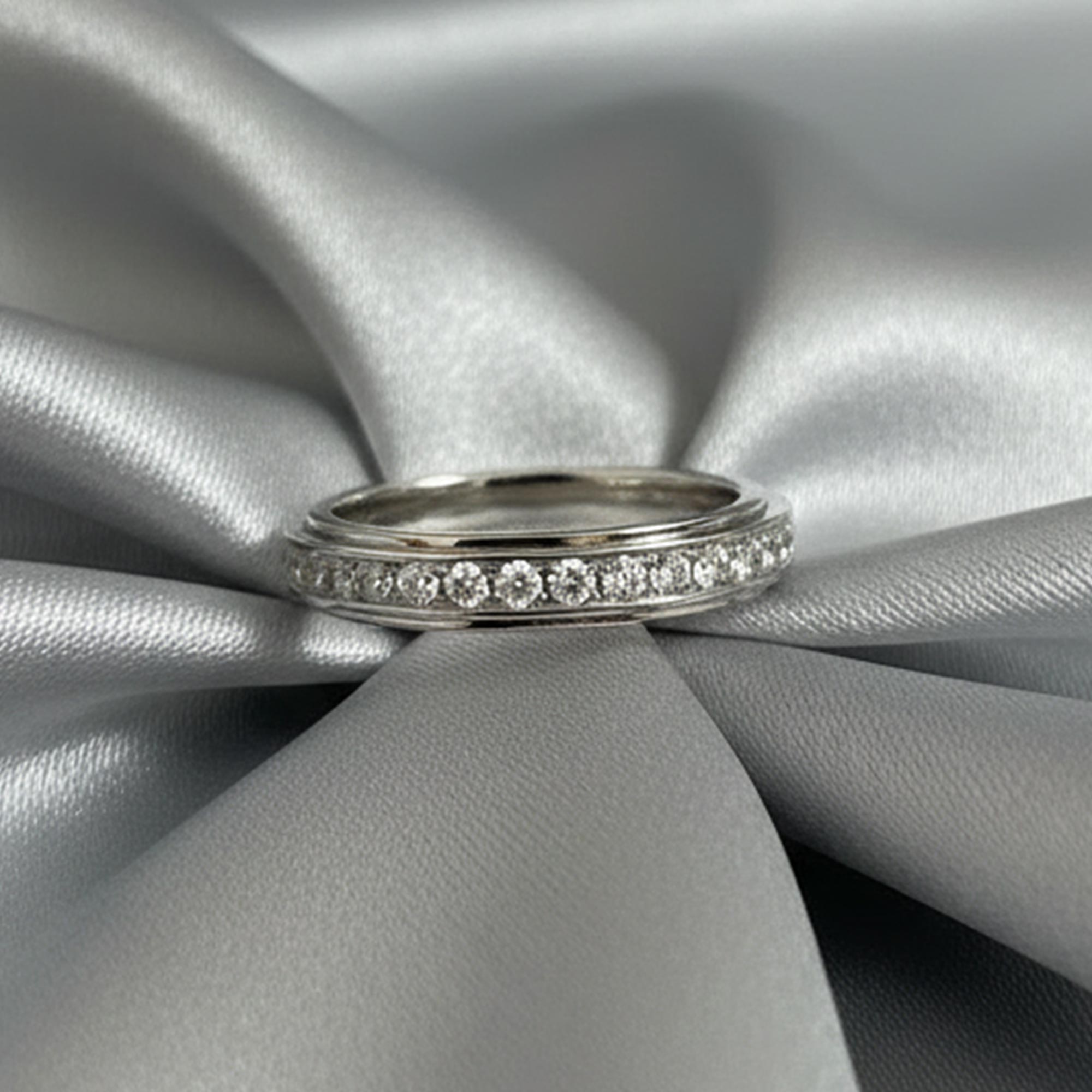 All That Glitters CZ Silver Band Ring-16