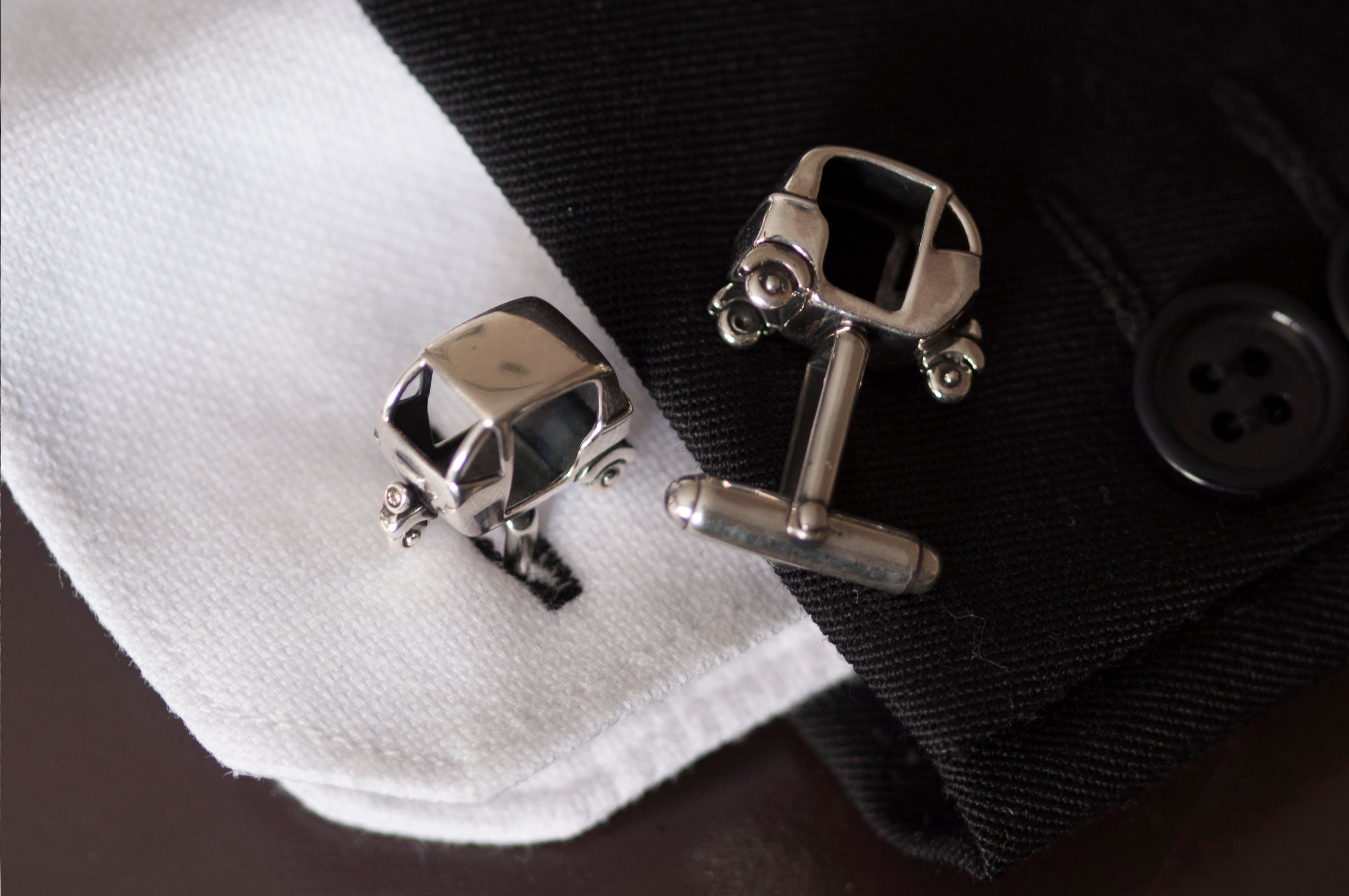 Fourseven Auto Rickshaw Cufflinks CL-47-PL-S Model-Image