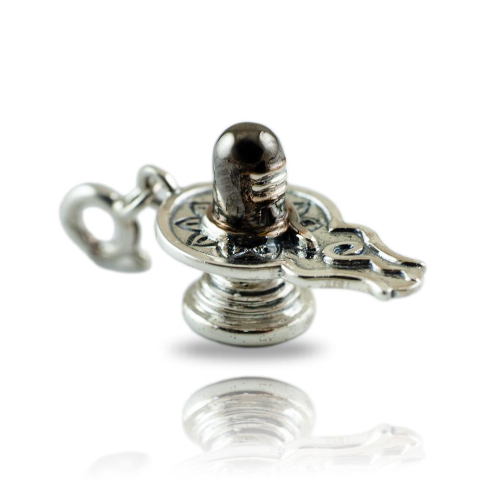 Fourseven Bholenath Shivling Silver Charm C-0357-SP-S White-BG-Image