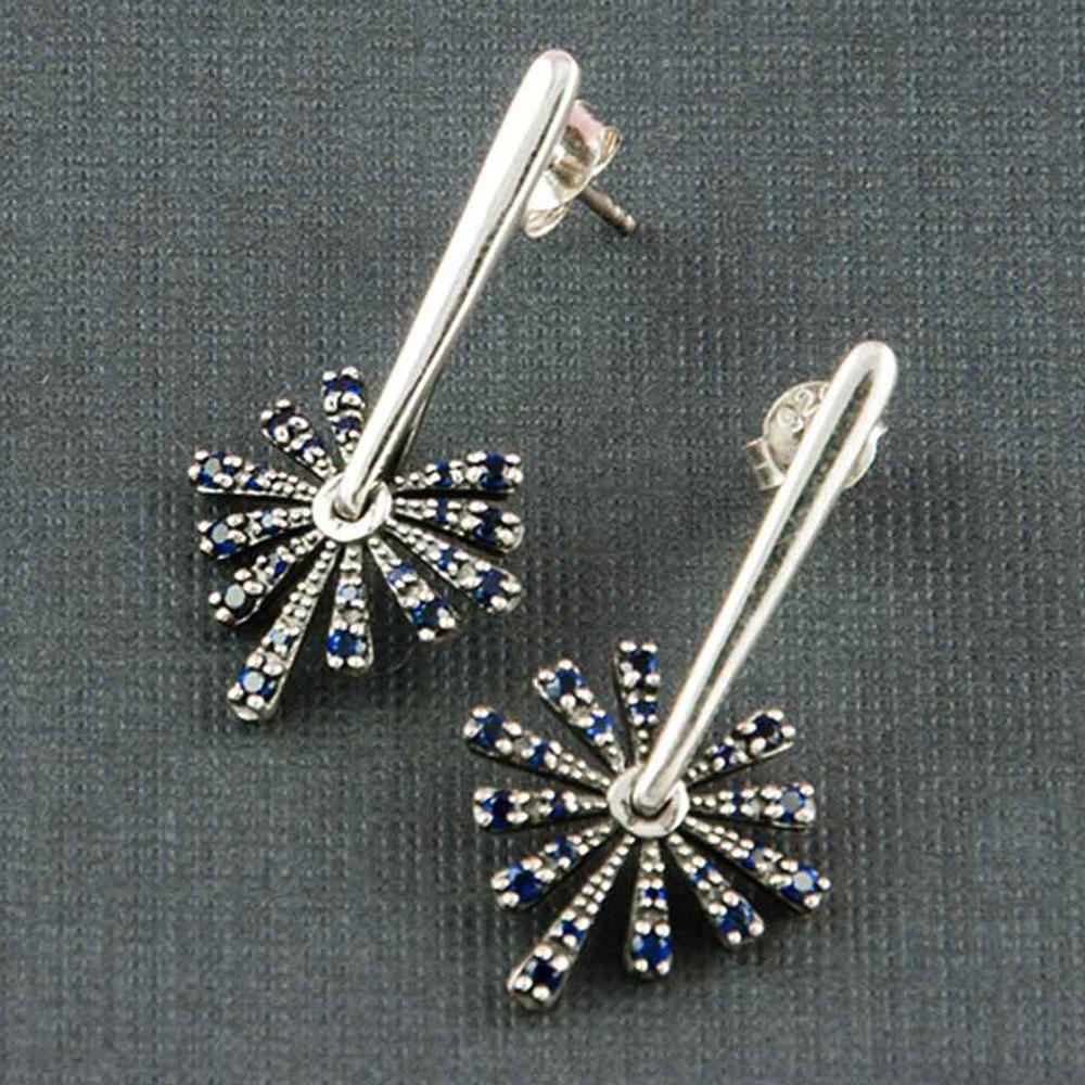 Fourseven Blue Starburst Earrings E-250-PL-S Base-Image